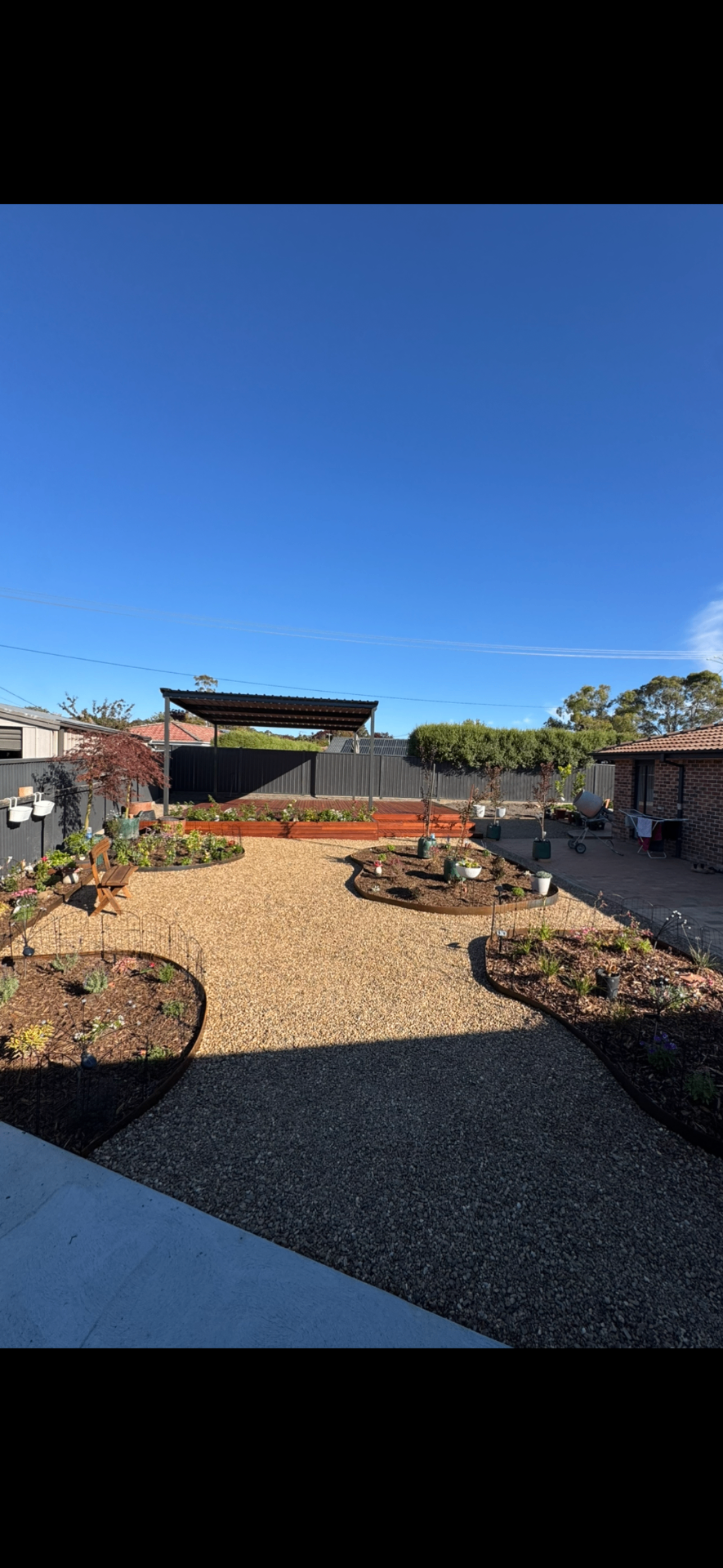 Backyard after transformation by G Built Co
